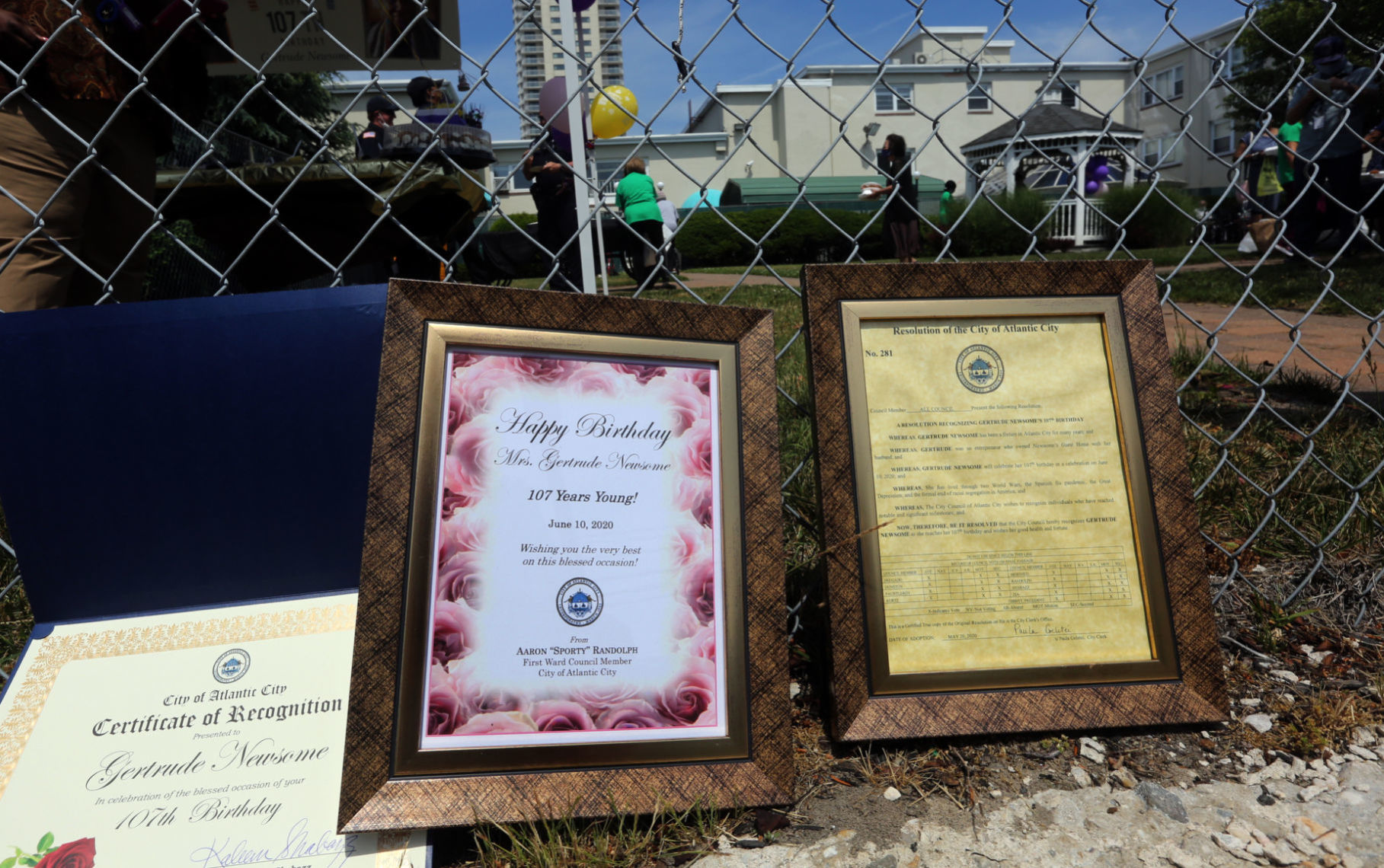 Gertrude Newsome turns 107
